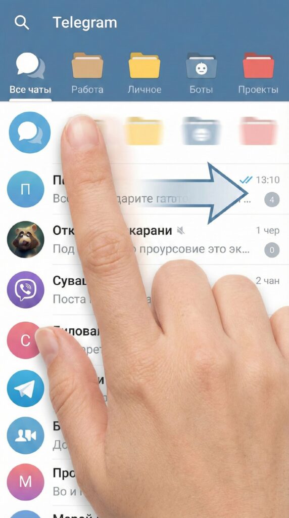 Папки в телеграмме
